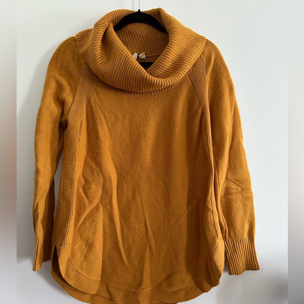 Cozy Moth anthropology Mustard Sweater